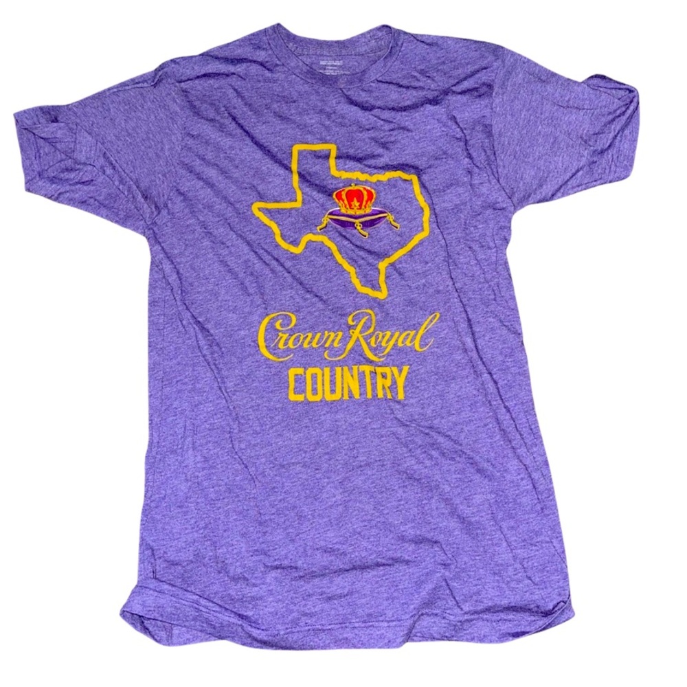 Crown Royal Whisky “Texas Country” Promotional T-Shirt: Liquor: Bar Tee: Medium